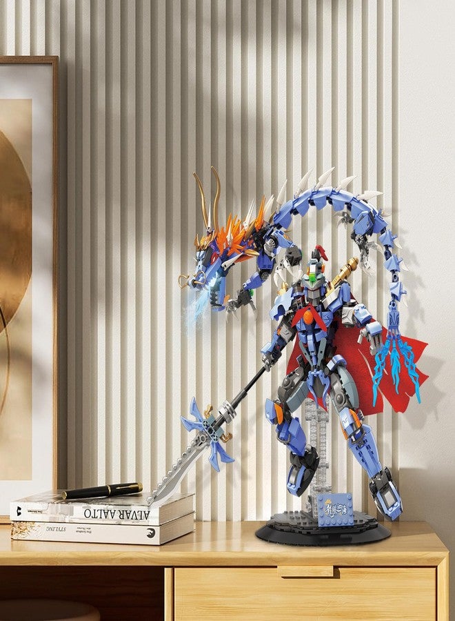 JMBricklayer Mechanical Dragon Building Set for Adults 70141, Dragon Teng Four Seas - Ying Long Building Blocks Model with Display Stand, Gift Idea for Collectors Adults - Image 2